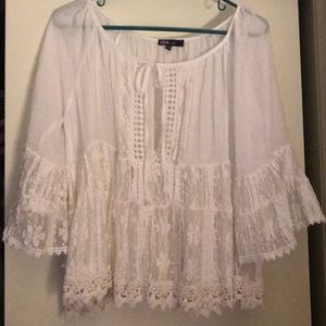 Lace bohemian top
